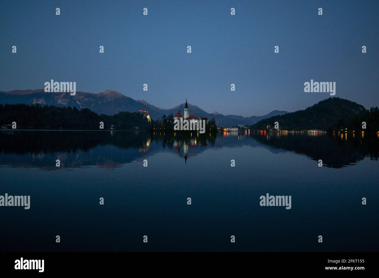 Shot of Straza hill above Lake Bled Bled Slovenia Stock Photo Alamy