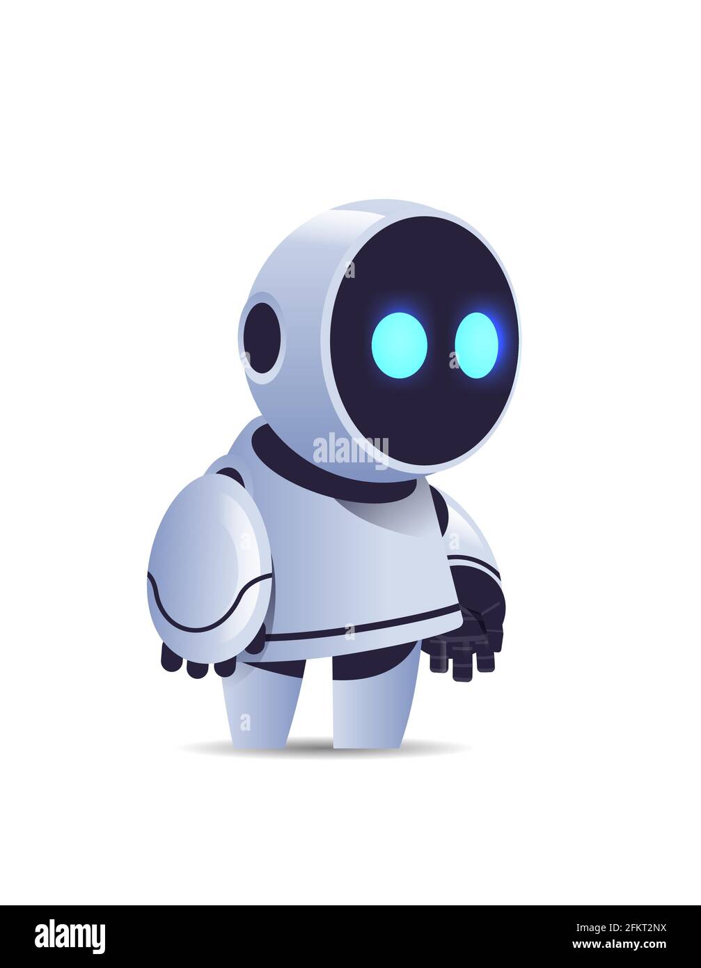 cute robot cyborg modern robotic character artificial intelligence  technology concept Stock Vector Image & Art - Alamy