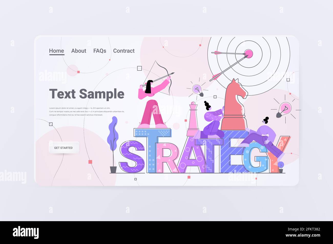 businesspeople arching in profit target business competition strategy