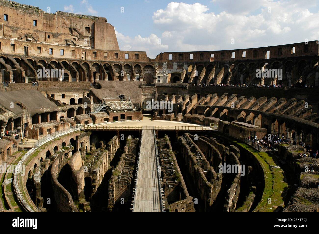 Rome, Italy. 1st Apr, 2005. Plans were announced May 2, 2021 to allow  visitors to stand in the middle of the historic arena on a new floor that  will be installed by