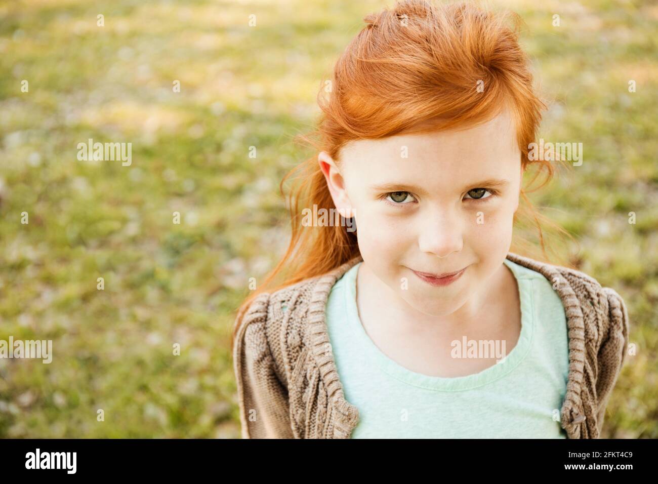 Portrait red haired girl in hi-res stock photography and images - Alamy