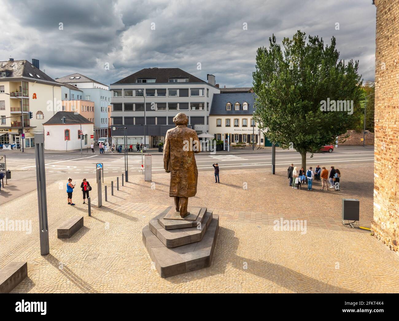 Karl Marx statue in Trier, Germany. Stock Photo