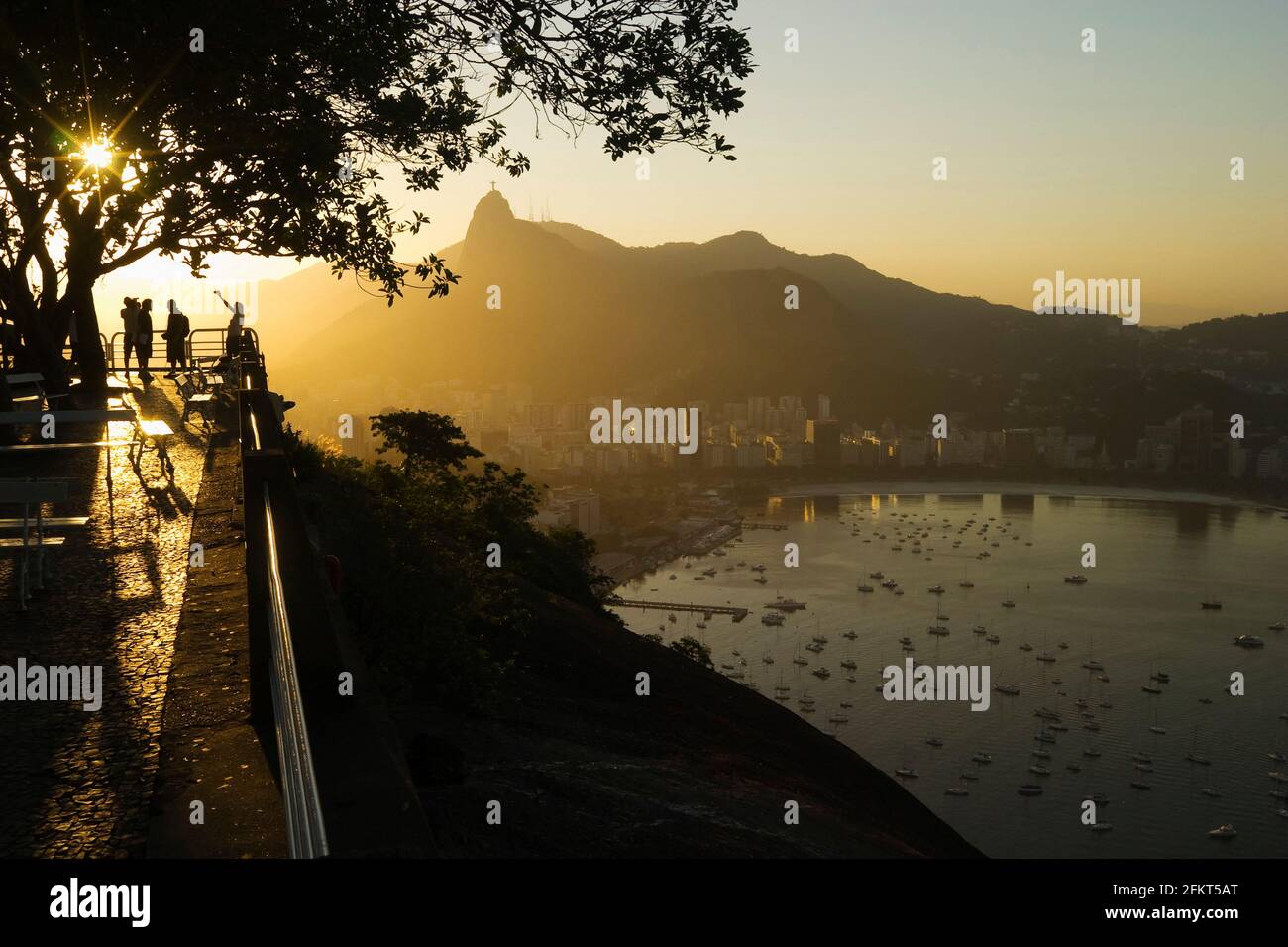 View of Rio de Janeiro from Sugarloaf Mountain, Rio de Janeiro, Brazil Stock Photo