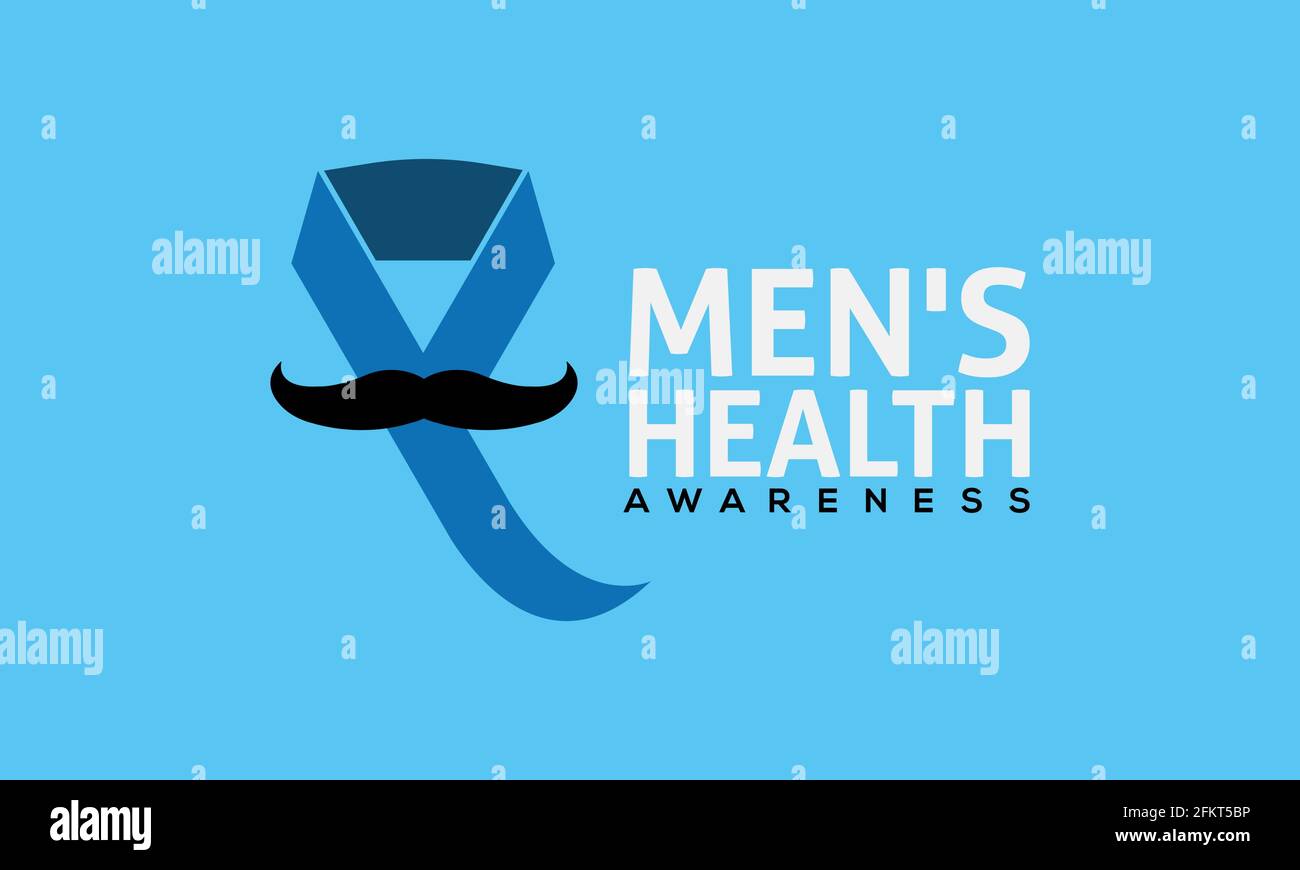 Men's Health Awareness Month in June. Banner, Greeting card, Background Template In Medical Health Awareness Campaign. Stock Vector