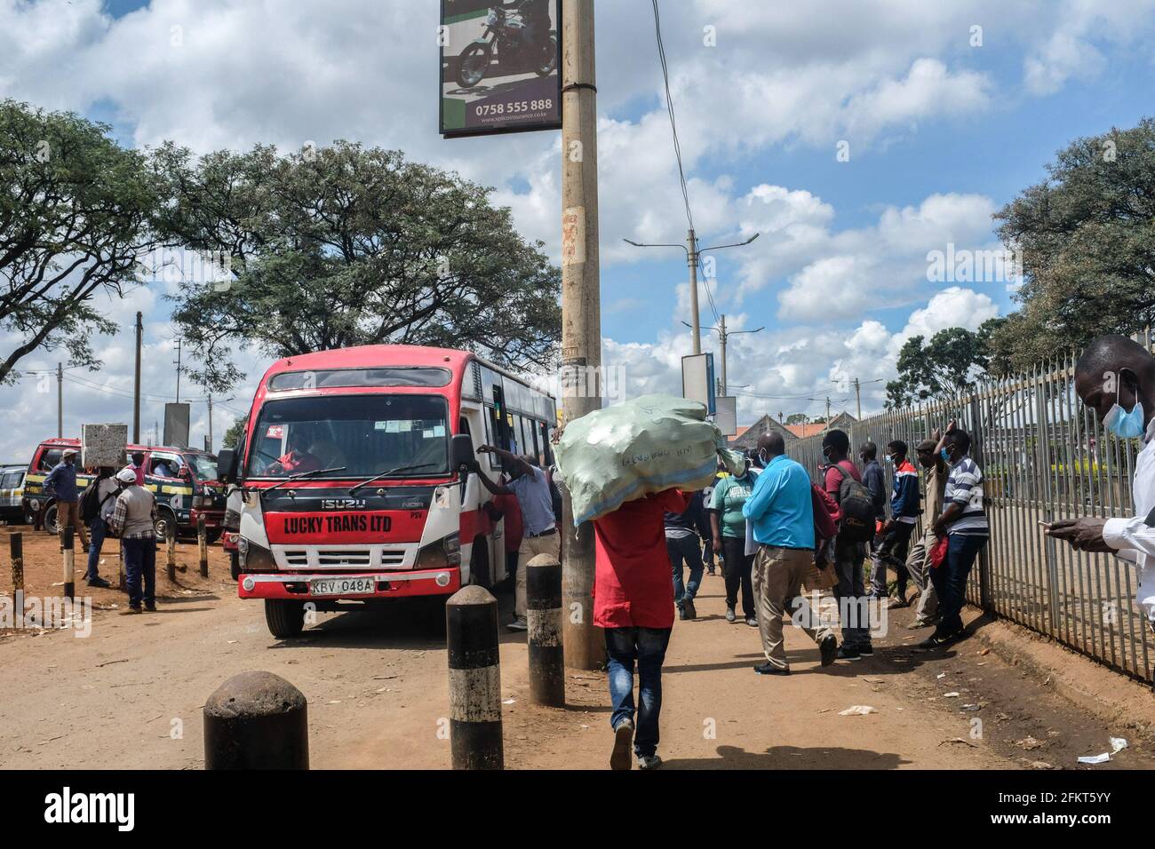 Nairobi Kenya 03rd May 2021 Travelers Wait To Board Their Buses At Machakos Bus Station In Nairobi Addressing The Nation From State House In His Full Labour Day Speech President Uhuru Kenyatta On