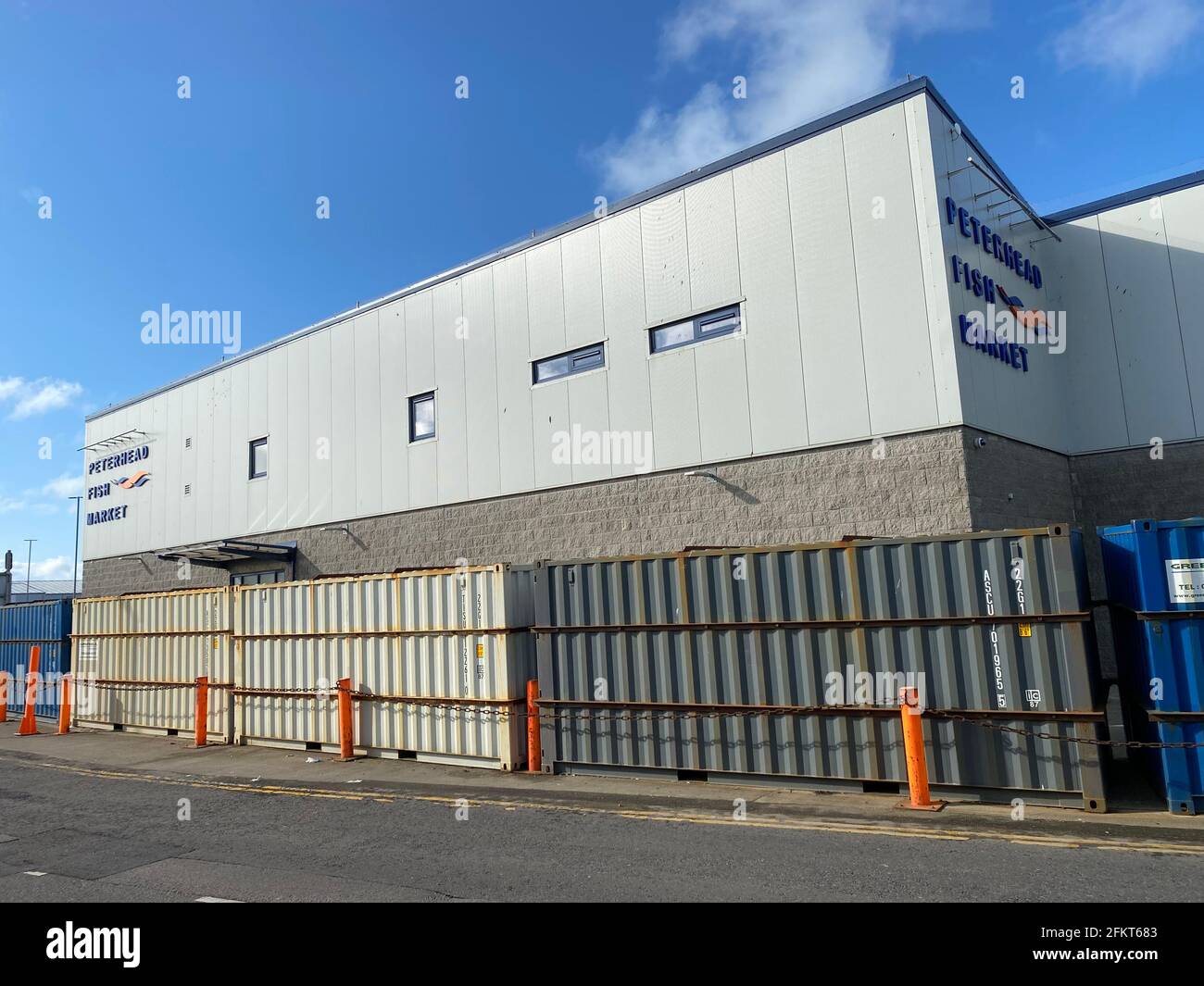 Peterhead, UK. 29th Apr, 2021. The Peterhead Fish Market. A modern