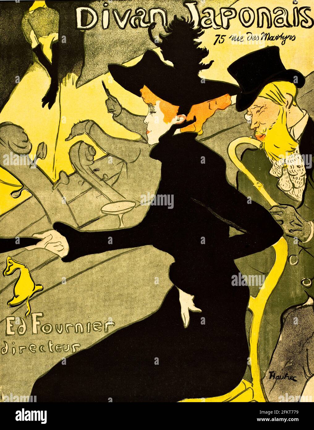 Henri de Toulouse Lautrec, poster, Divan Japonais, 1893 Stock