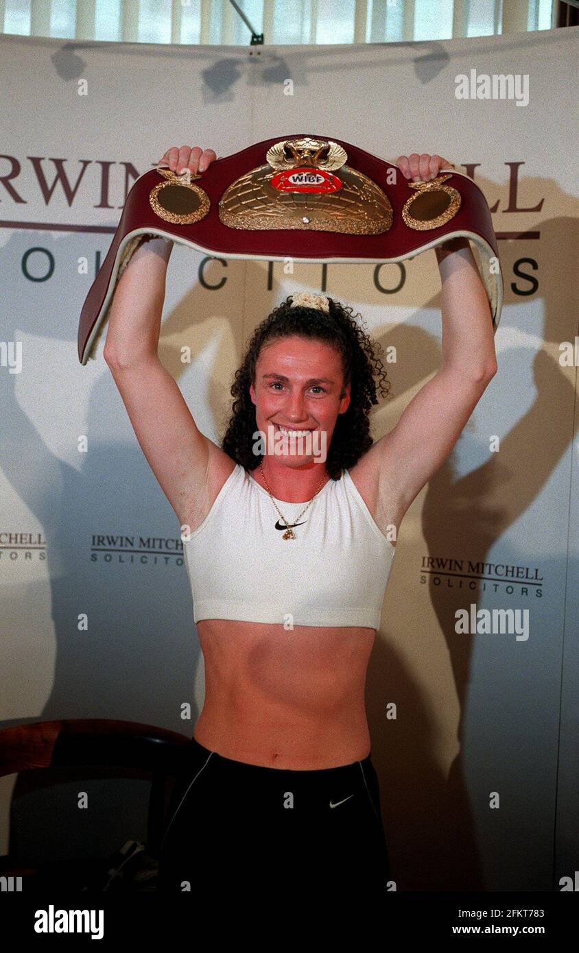 Jane Couch Female Boxer  April 98Who is taking the british boxing board of control to court because thay refused her a professional boxing licence Stock Photo