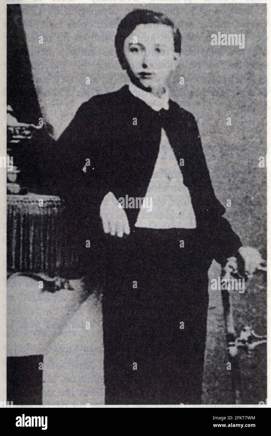 Père Émile Anizan. 1853-1928. Fondateur des fils de la charité et de l'apostolat populaire. À 13 ans. Stock Photo