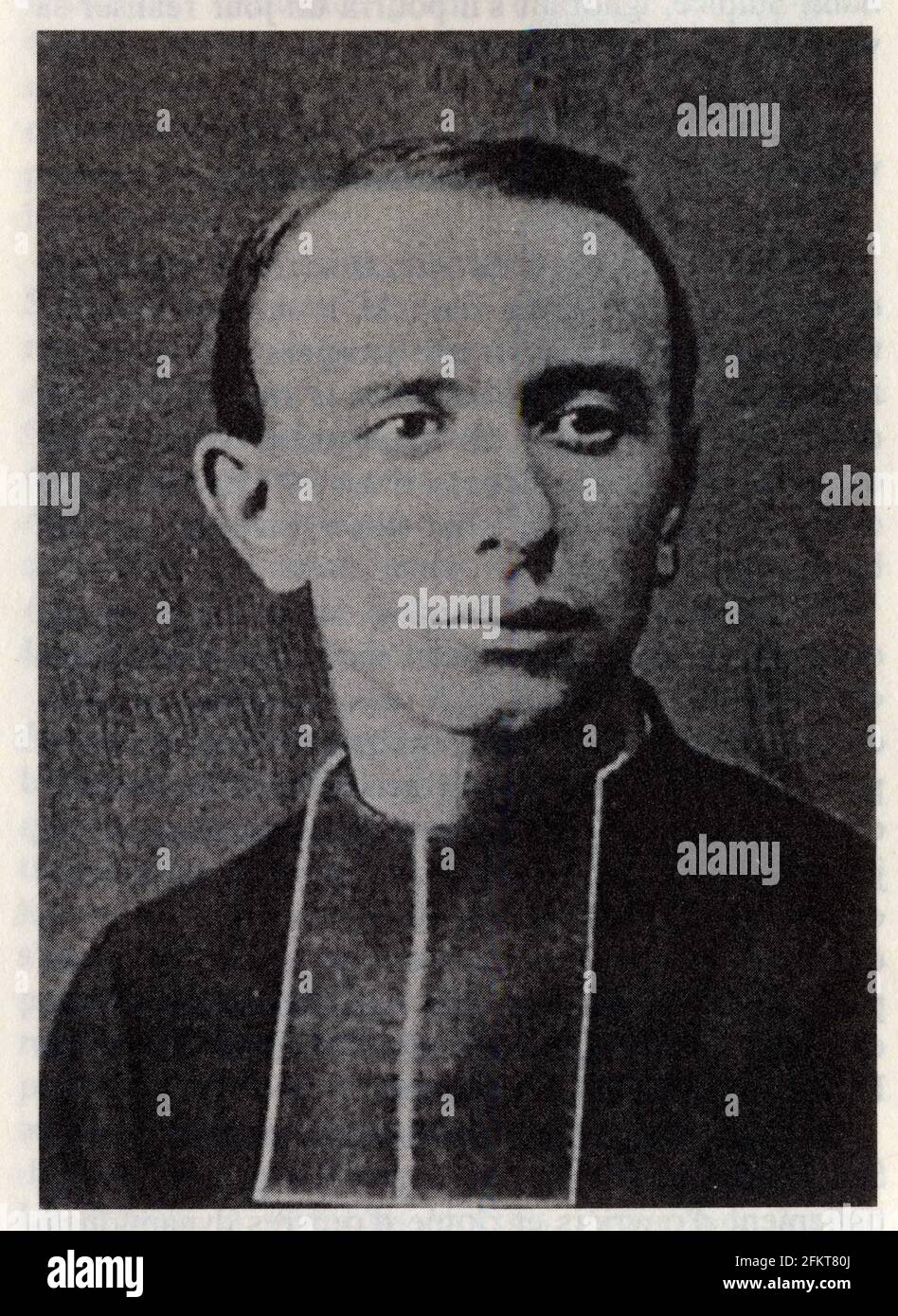 Père Émile Anizan.1853-1928.Fondateur des fils de la charité et de l'apostolat populaire. Jeune prêtre. Stock Photo