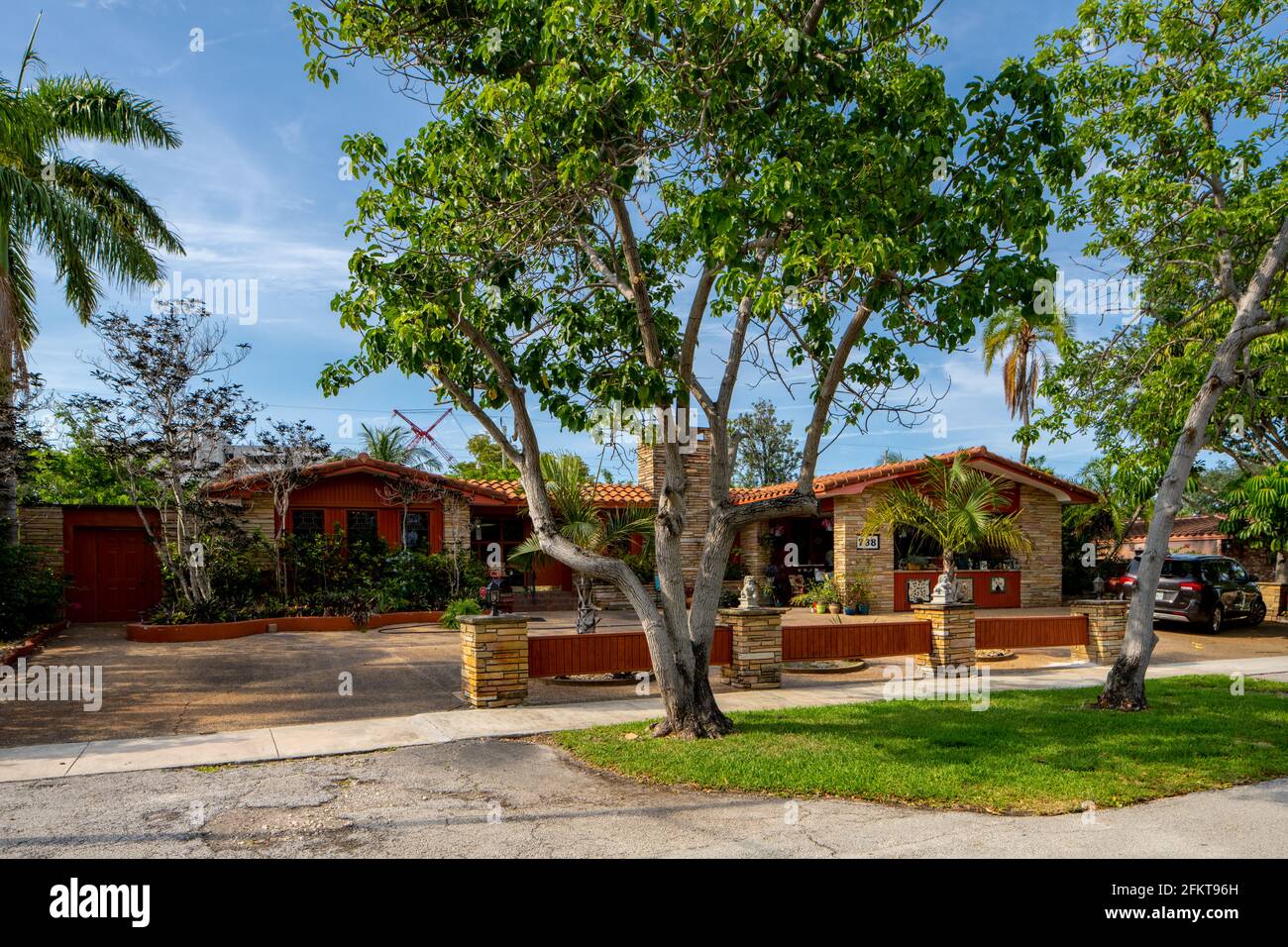 Hollywood, FL, USA May 3, 2021 Photo series of single family houses