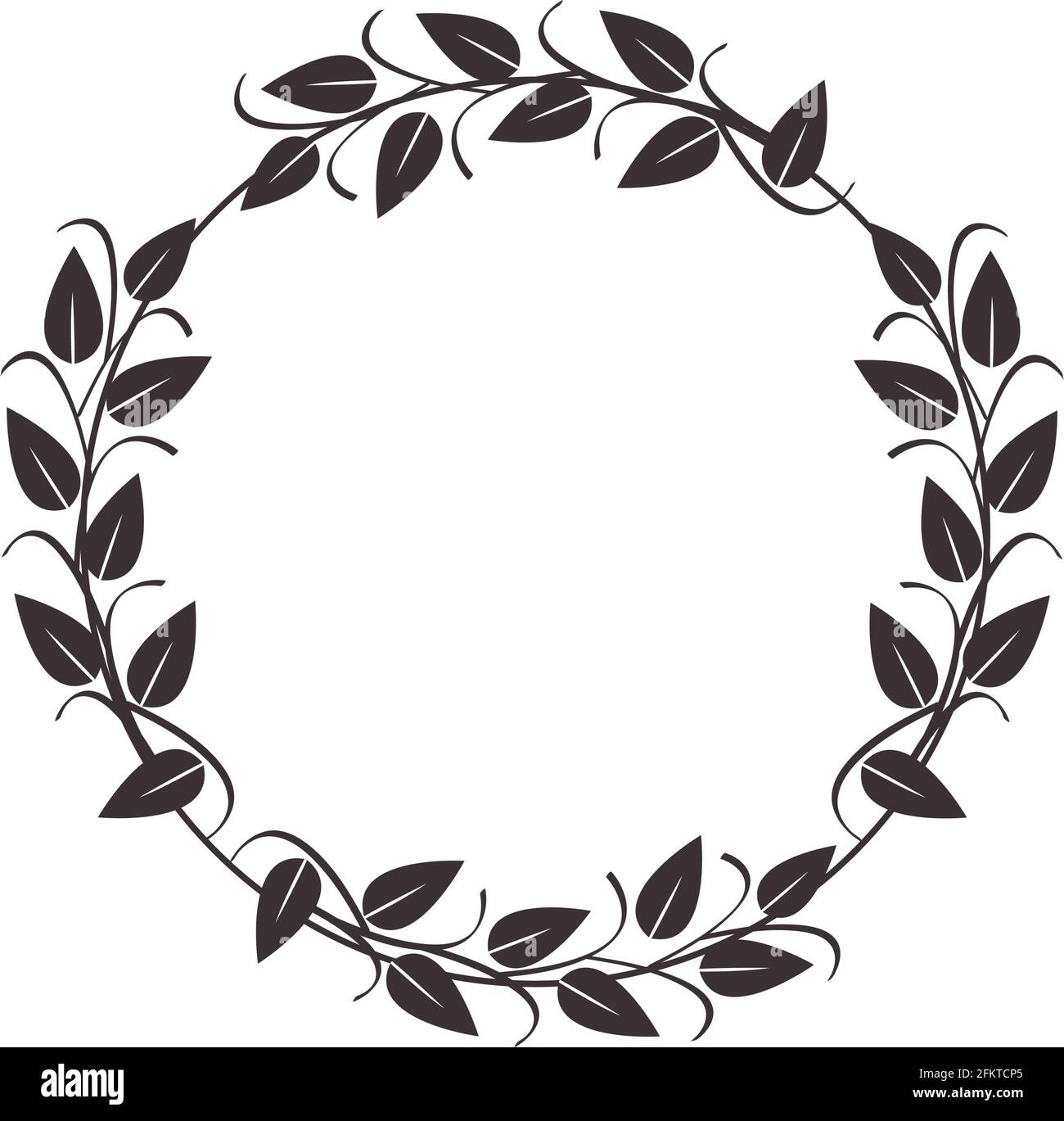 laurel wreath circular Stock Vector Image & Art - Alamy