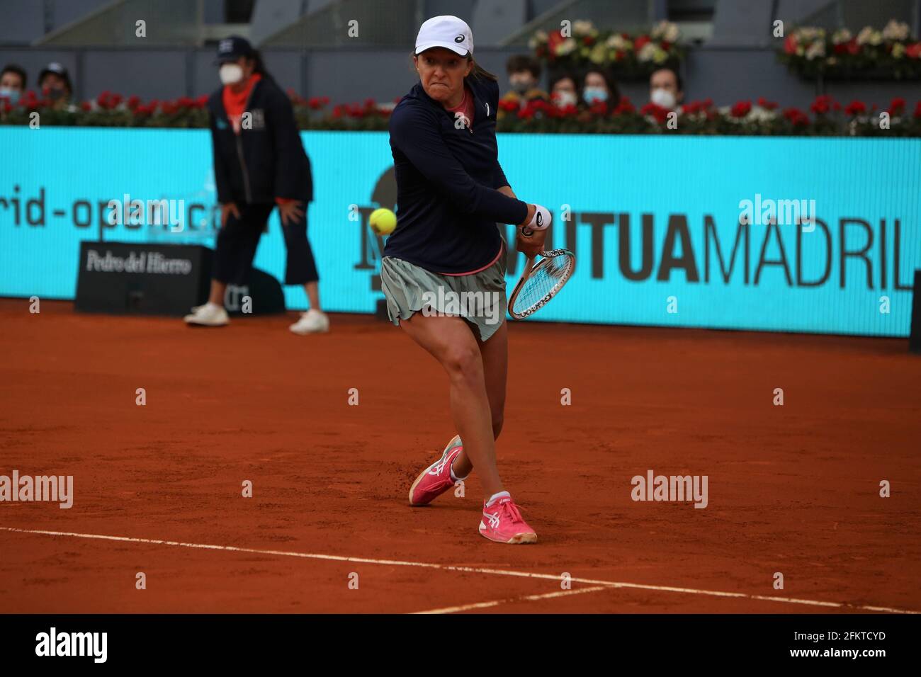 Iga Swiatek of Pologne during the Mutua Madrid Open 2021, Masters 1000  tennis tournament on May 3, 2021 at La Caja Magica in Madrid, Spain - Photo  Laurent Lairys/ DPPI Stock Photo - Alamy