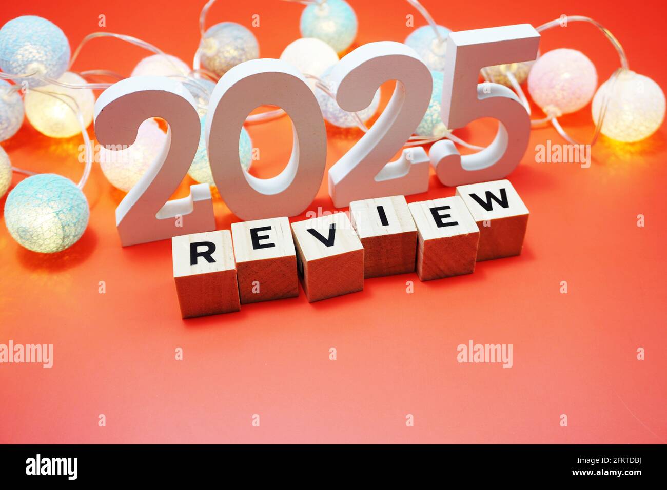 Review 2025 alphabet letters with space copy on red background Stock Photo Alamy