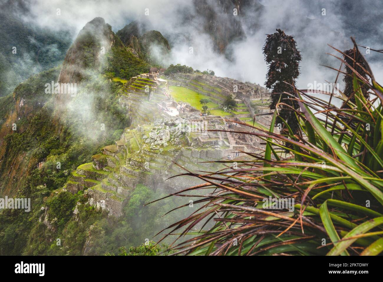 Machu Picchu panorama. Peru. Stock Photo