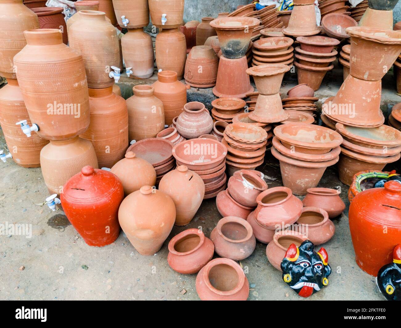 Indian Clay Water Pots