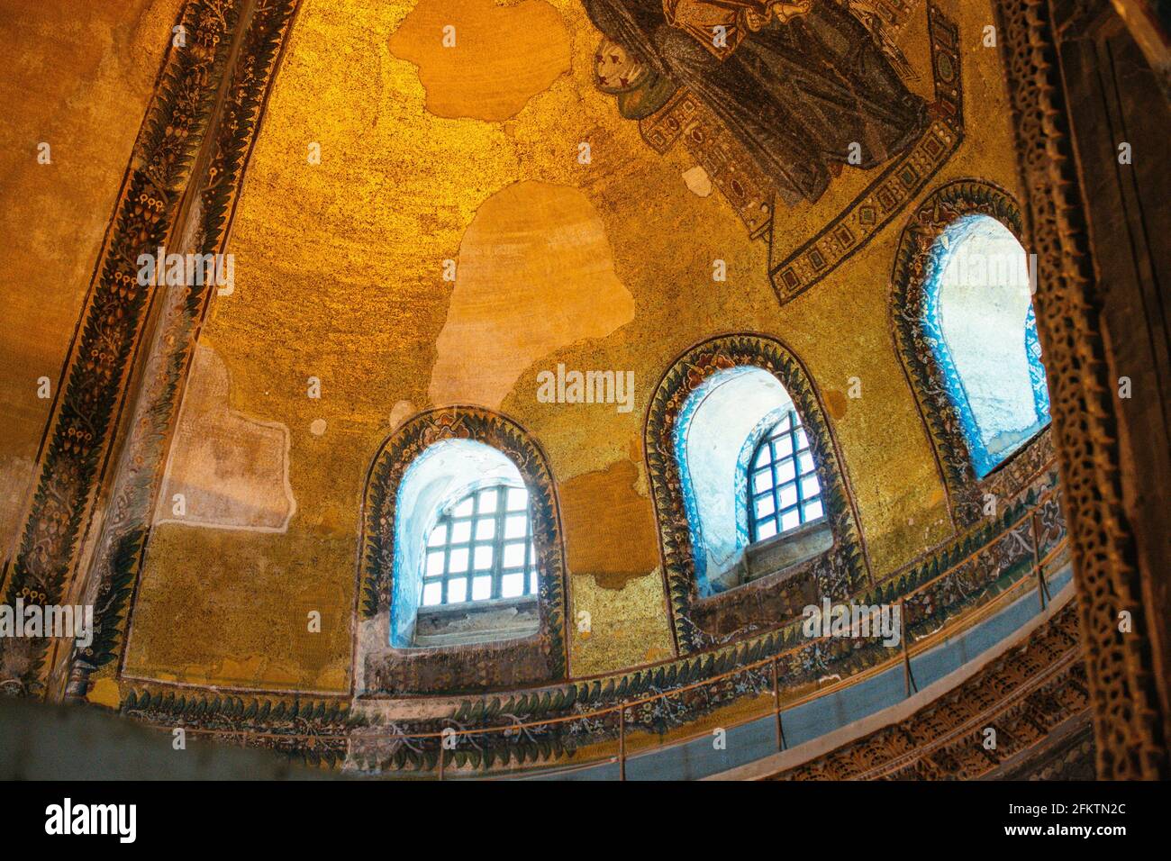 The Hagia Sophia moque interior architecture. Stock Photo