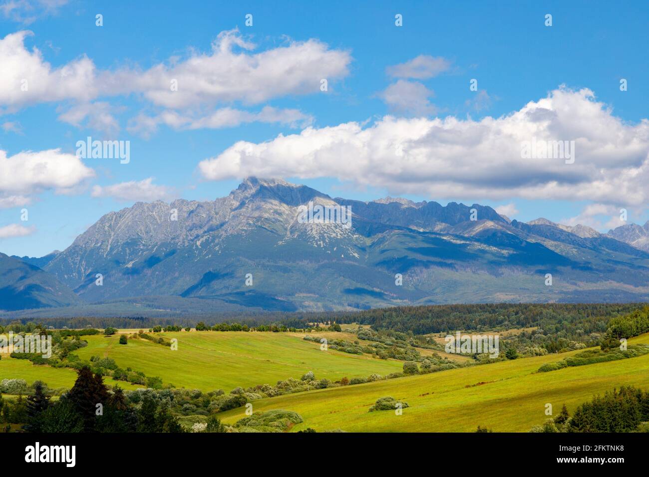 High Tatras with the dominant mountain Krivan, Slovakia Stock Photo - Alamy