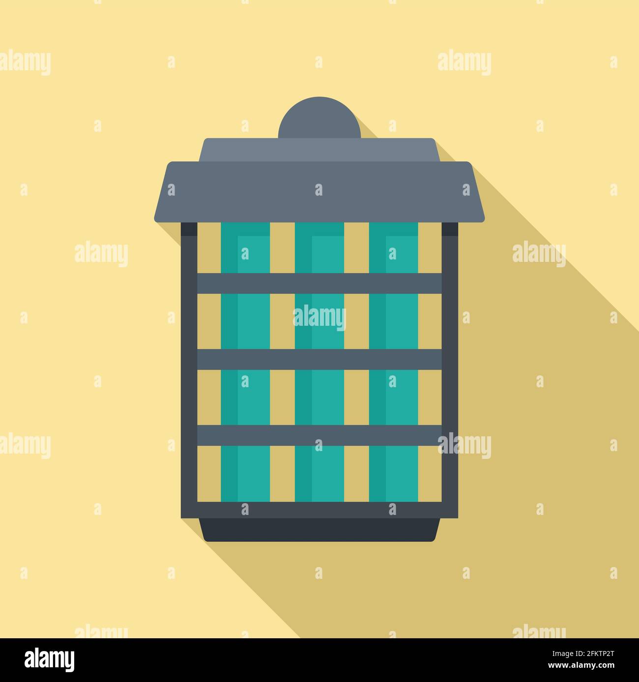 Insect trap icon, flat style Stock Vector