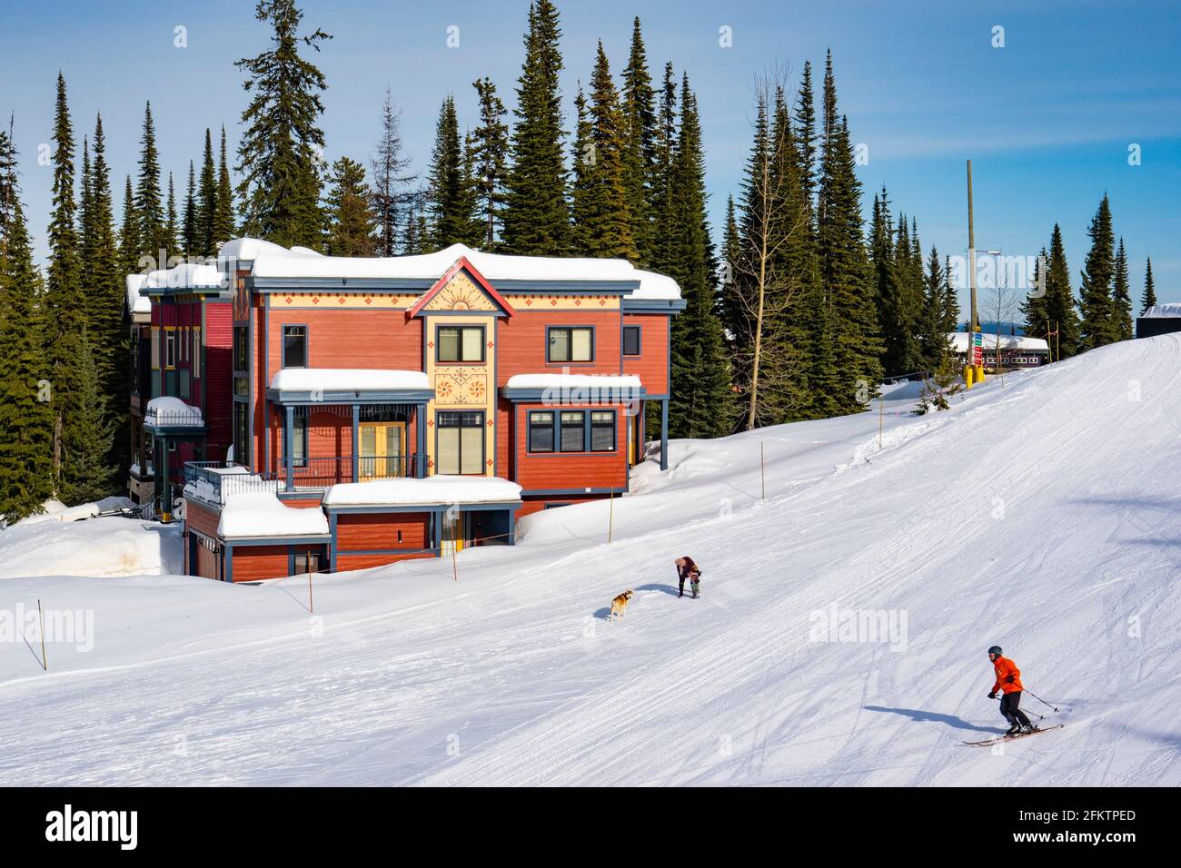 Home at Silver Star ski resort near Vernon, BC, Canada Stock Photo Alamy