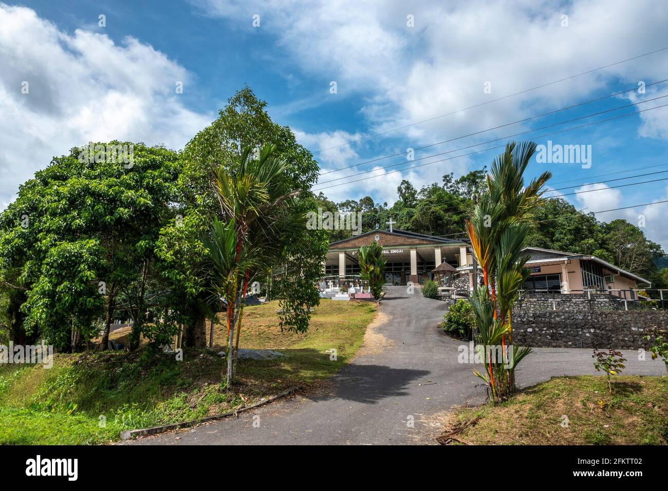 A church in Kampung SIngai, Bau, Sarawak, East Malaysia Stock Photo