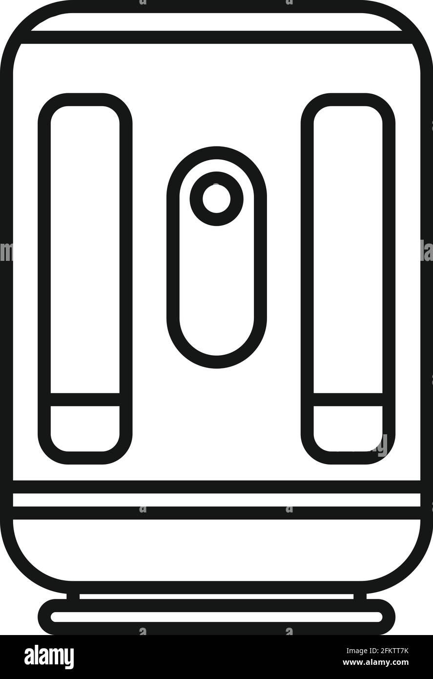 Electronic insect trap icon, outline style Stock Vector