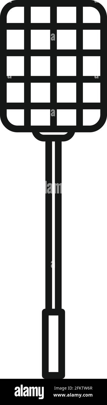 Handle insect stick icon, outline style Stock Vector