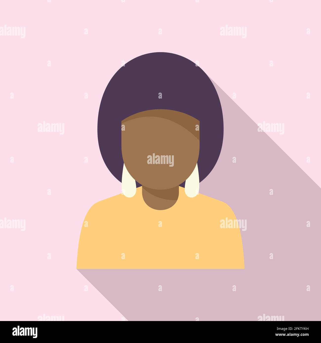 African woman immigrant icon, flat style Stock Vector Image & Art - Alamy