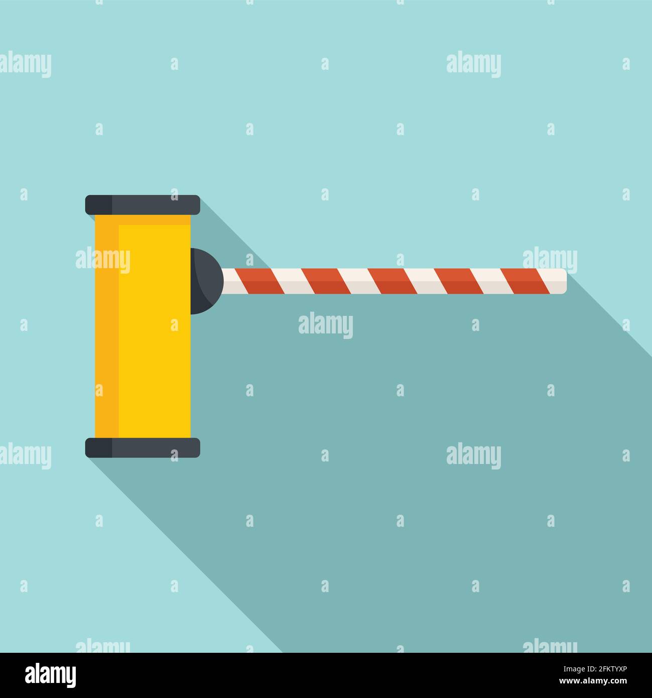 Border barrier icon, flat style Stock Vector Image & Art - Alamy