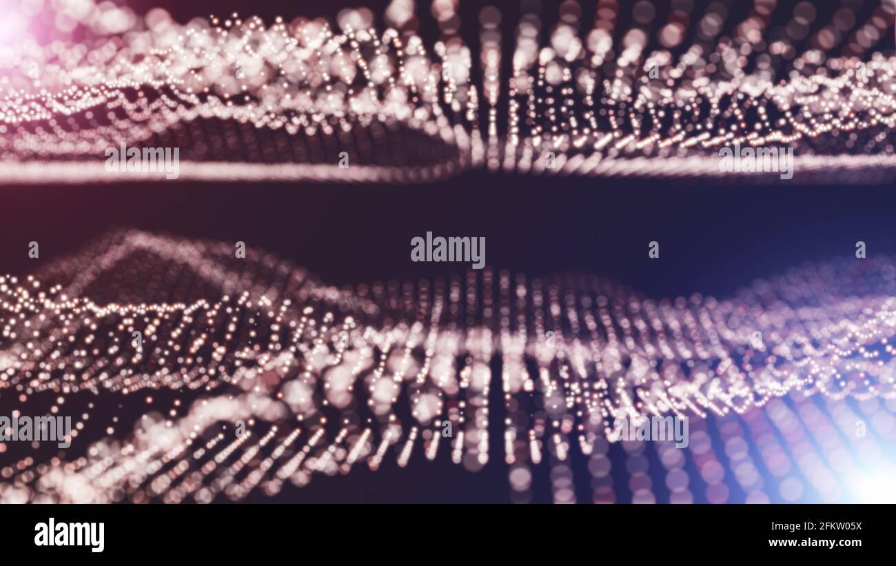 Abstract particles with depth of field Stock Photo - Alamy