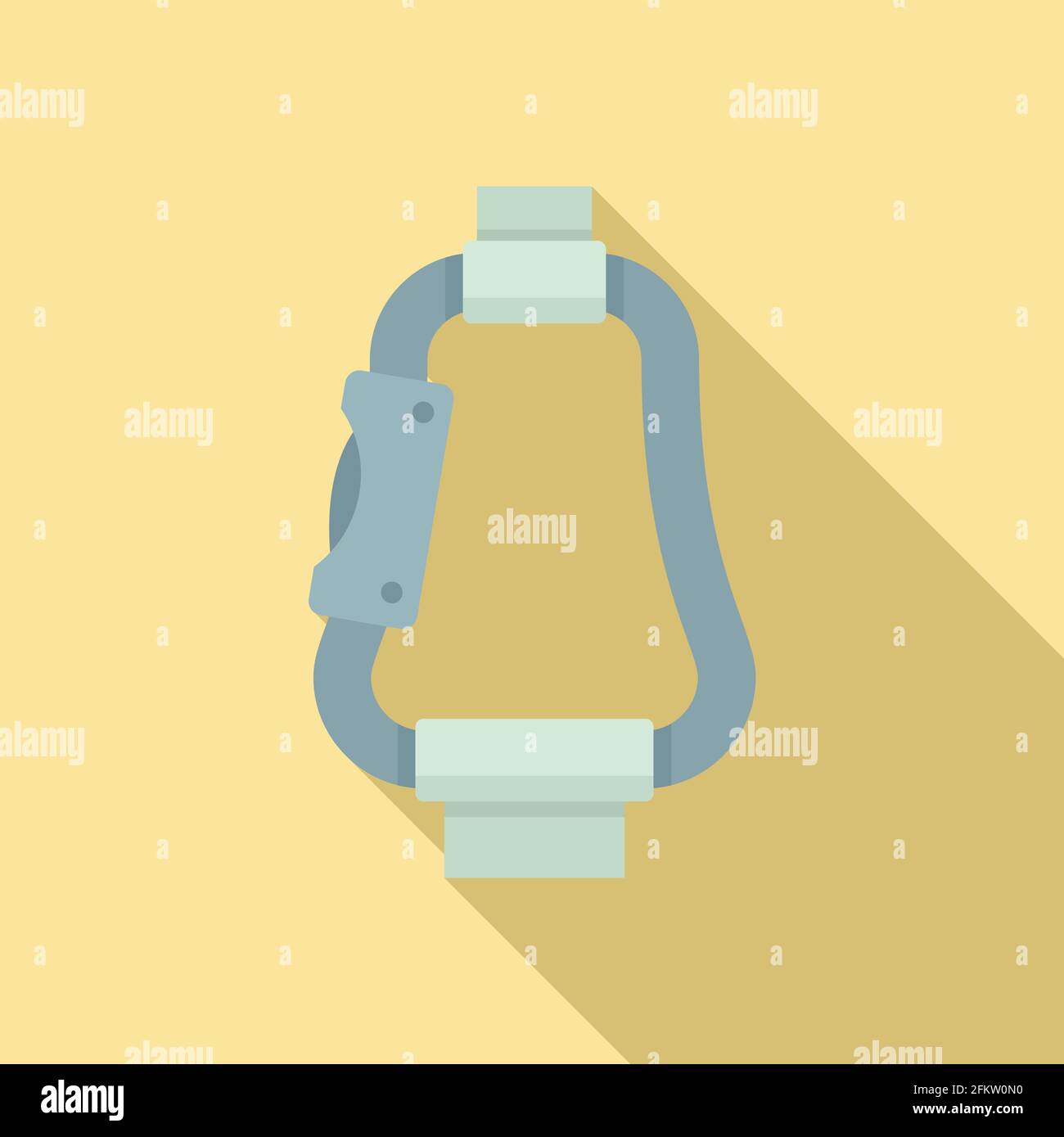 Parachuting carabine icon, flat style Stock Vector Image & Art - Alamy