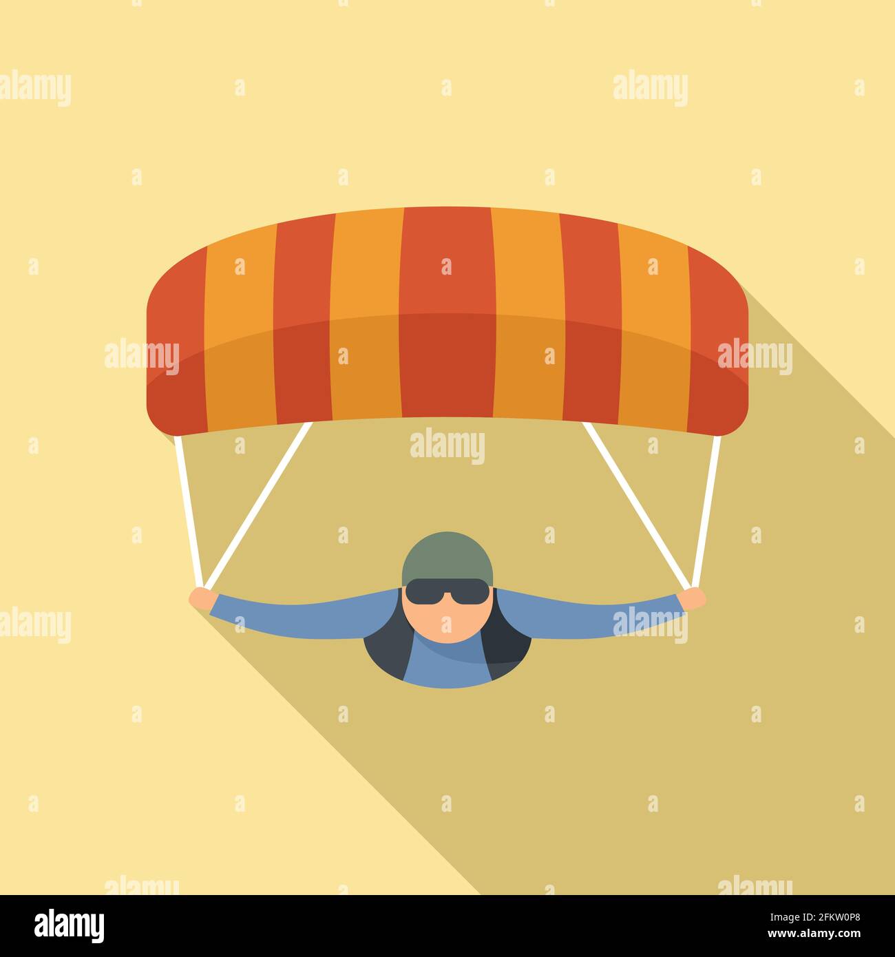 Parachuting man icon, flat style Stock Vector Image & Art - Alamy