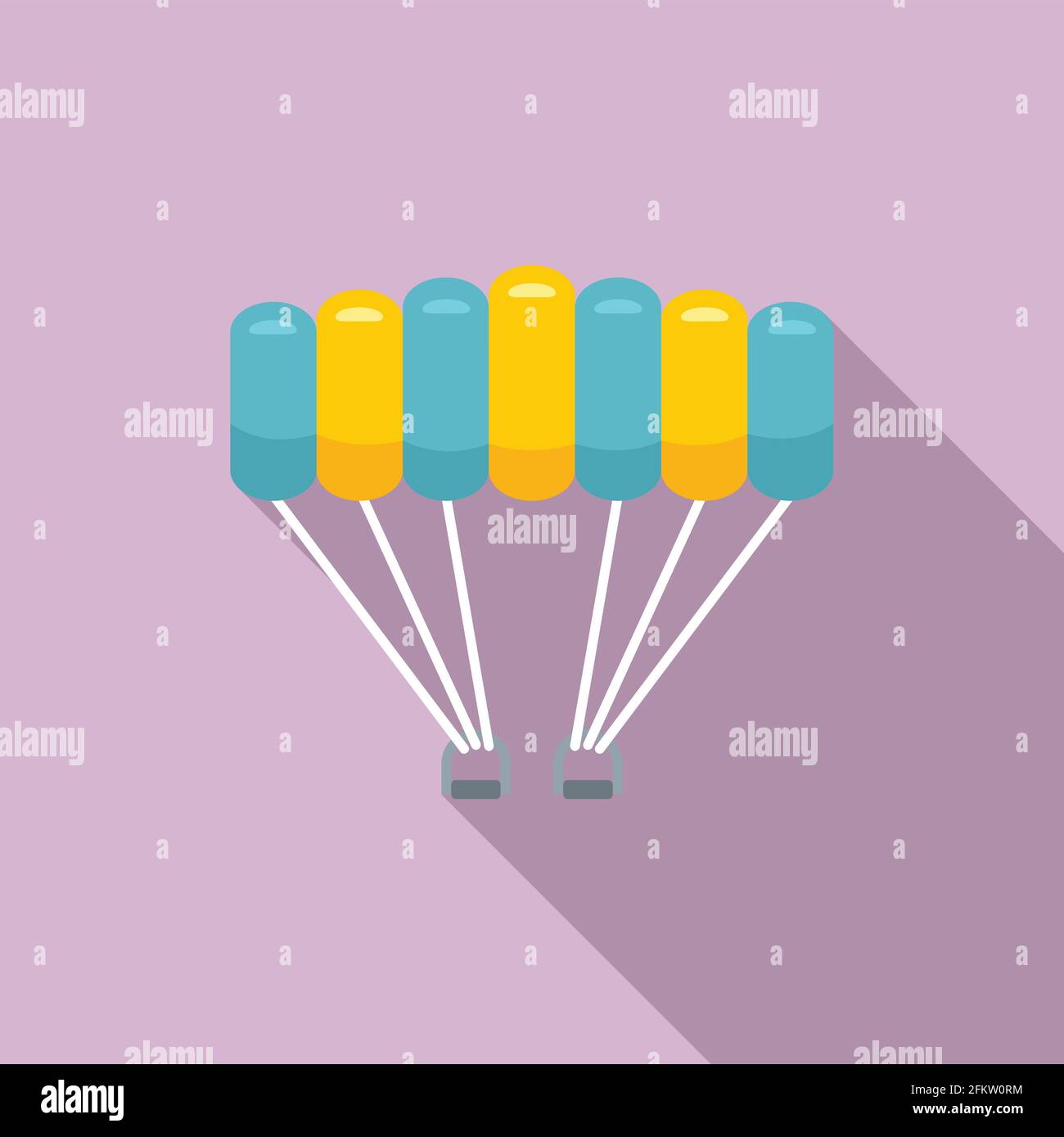 Air parachuting icon, flat style Stock Vector Image & Art - Alamy