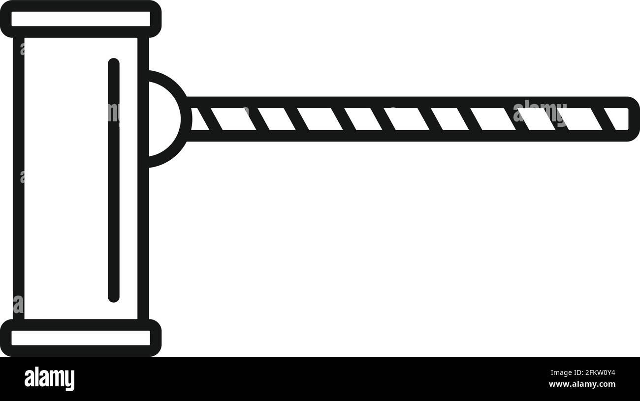 Border barrier icon, outline style Stock Vector Image & Art - Alamy