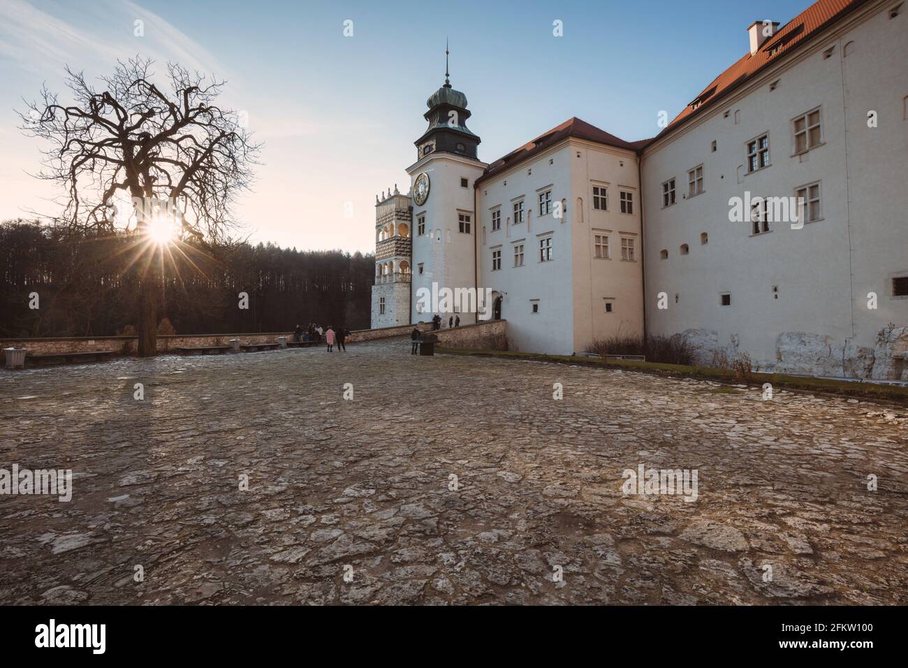 Pieskowa Skala Castle. Suloszowa, Lesser Poland, Poland. Stock Photo