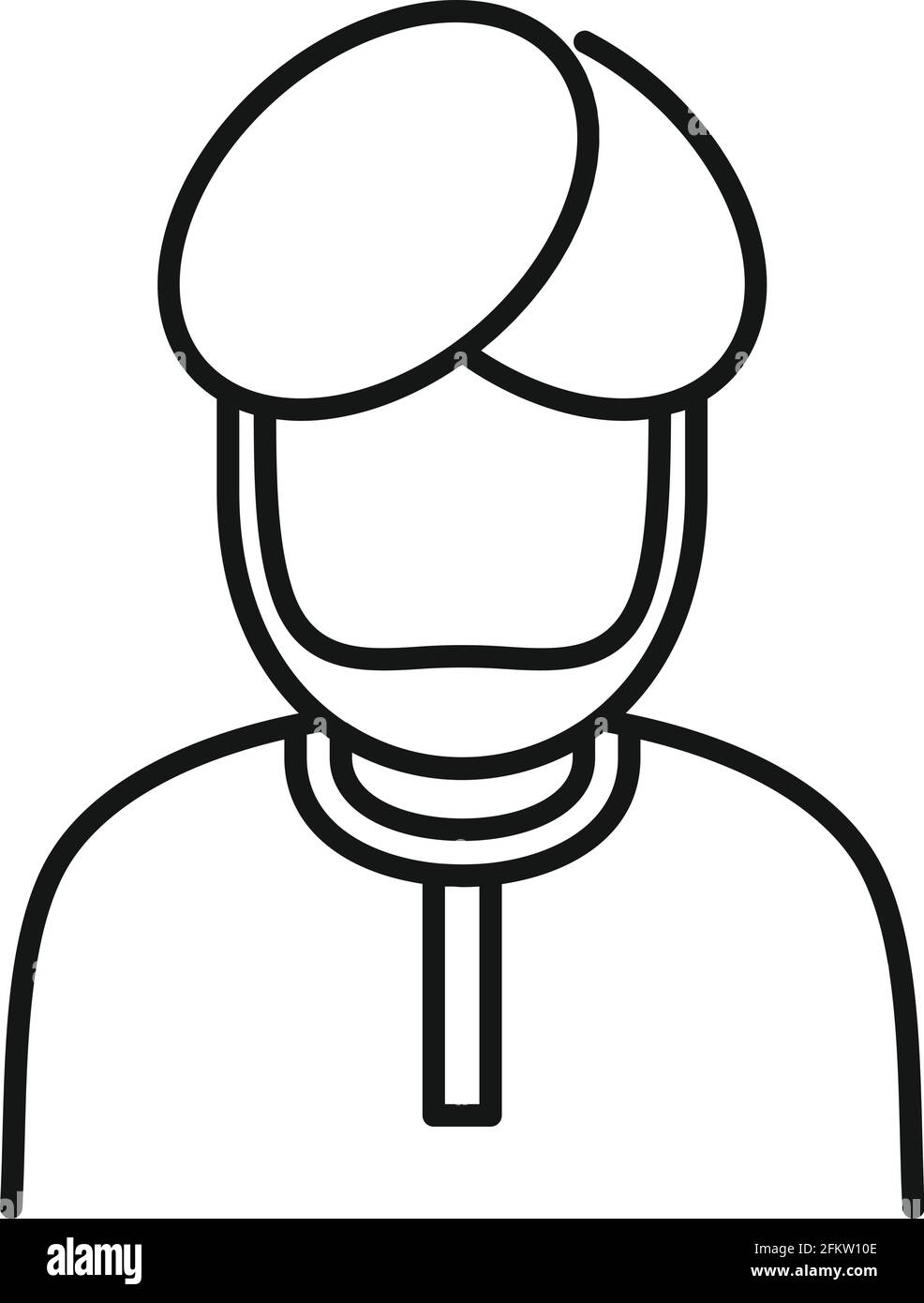 Arab immigrant icon, outline style Stock Vector Image & Art - Alamy