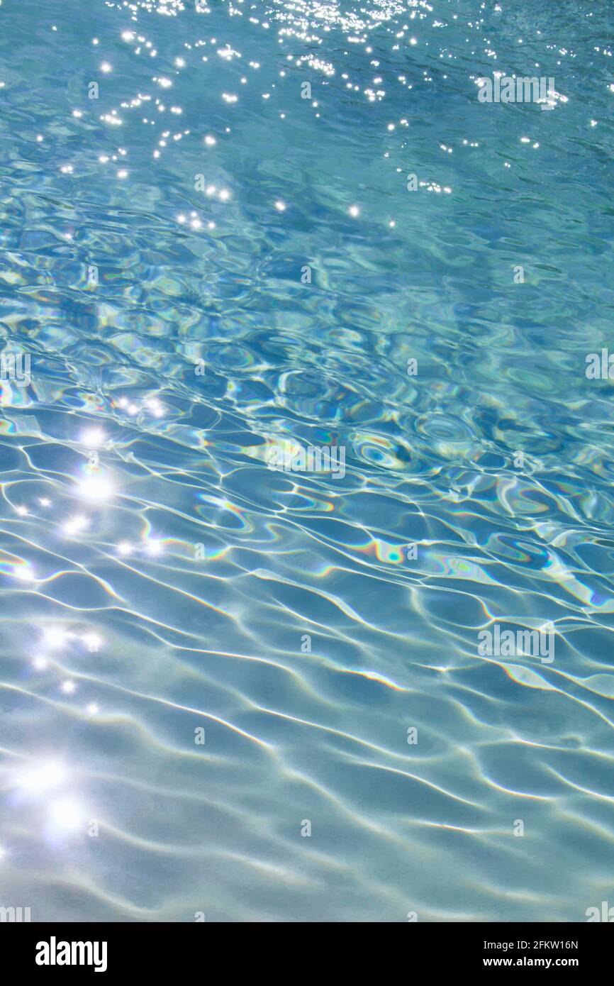 Photo for background material close up on the ripples of clear blue ...
