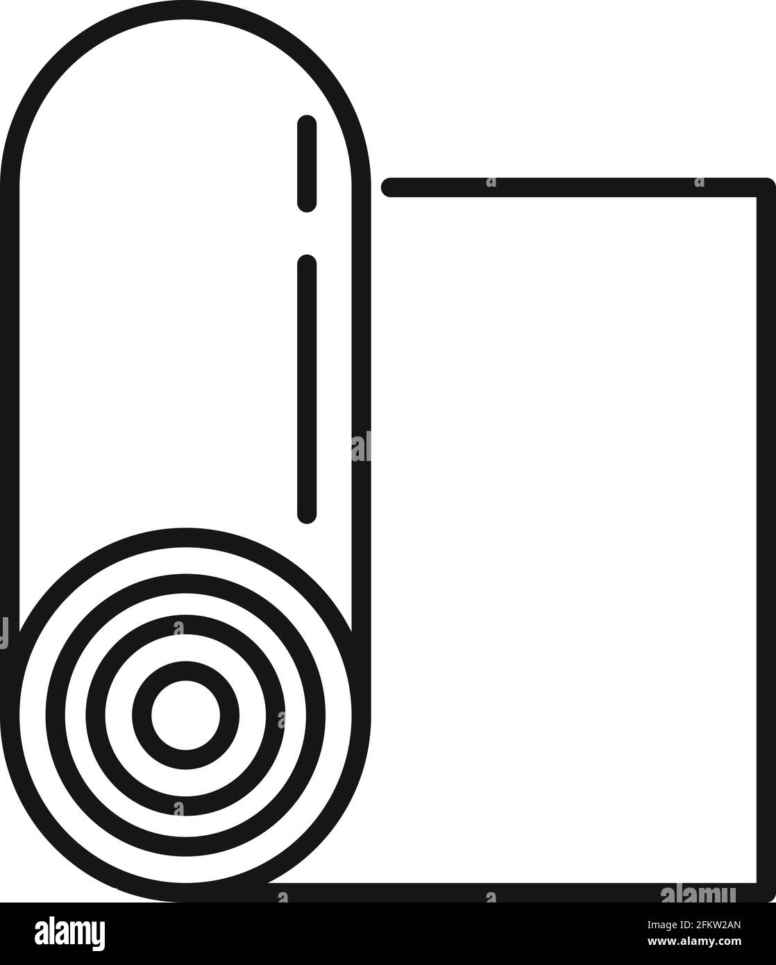 Yoga mat icon, outline style Stock Vector Image & Art Alamy