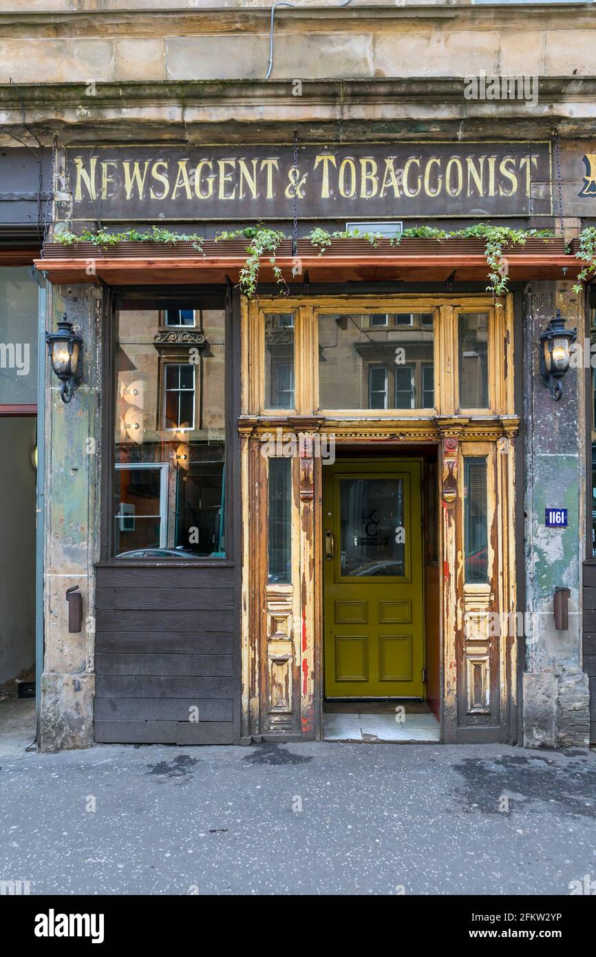 Kelvingrove Café bar, Argyle Street, Finnieston, Glasgow, Scotland, UK Stock Photo