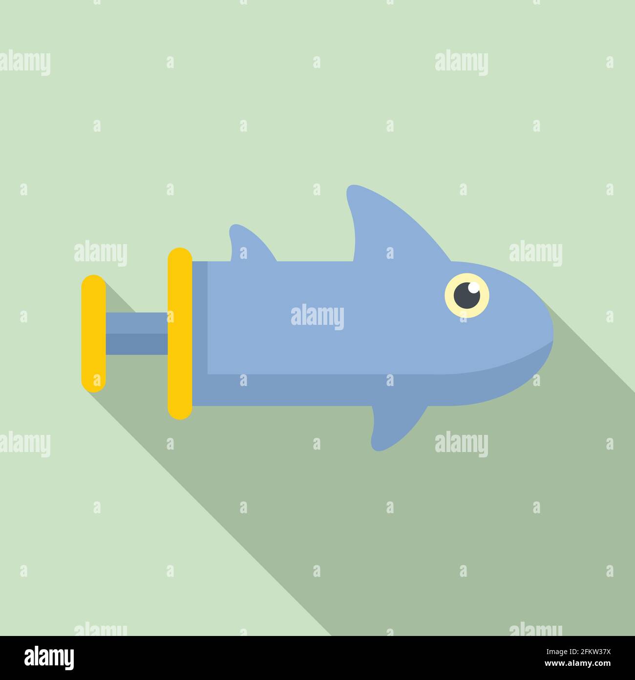 Water gun shark icon, flat style Stock Vector Image & Art - Alamy