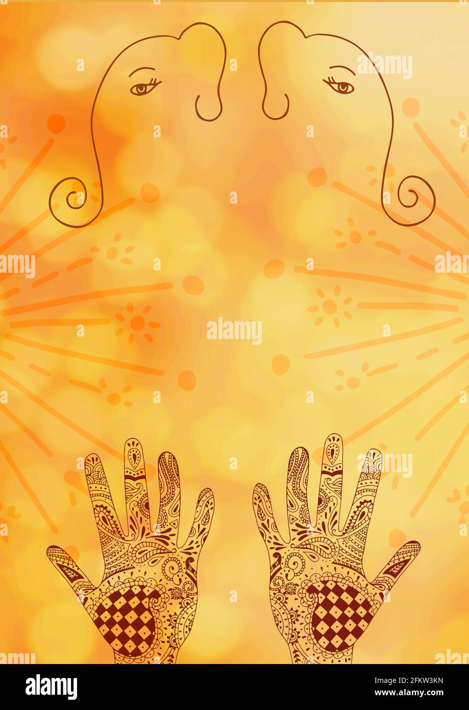 Henna Head High Resolution Stock Photography And Images Alamy
