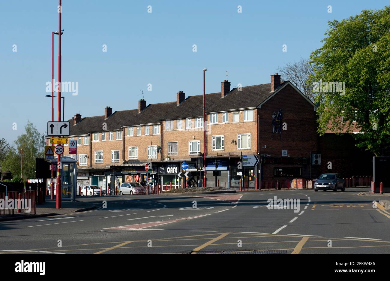 Shops in Pershore Road, Cotteridge, Birmingham, West Midlands, England, UK Stock Photo