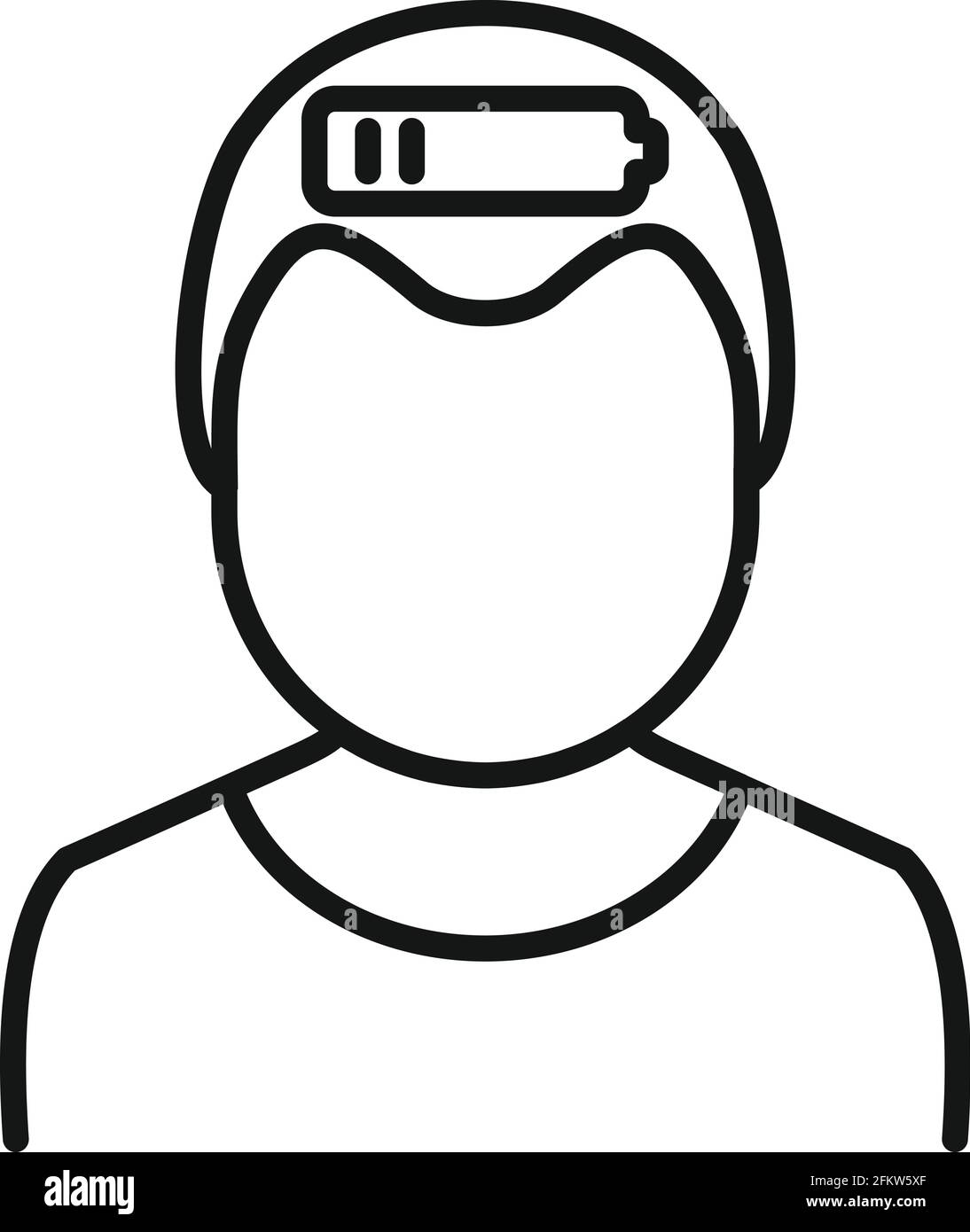 Low energy teen icon, outline style Stock Vector Image & Art Alamy