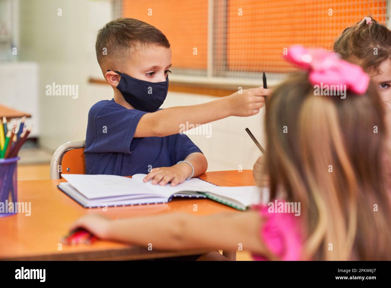 Nursery class mask hi-res stock photography and images - Alamy