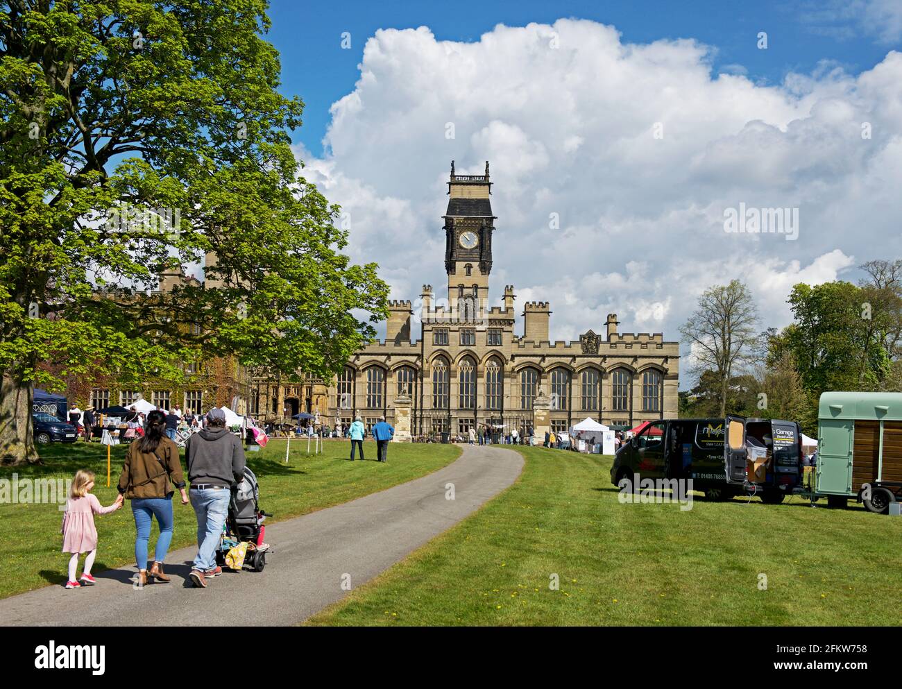 Outdoor market at Carlton Towers, a stately home in East Yorkshire