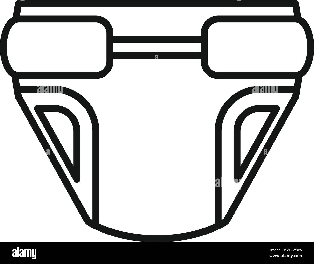 Baby girl diaper icon, outline style Stock Vector Image & Art Alamy