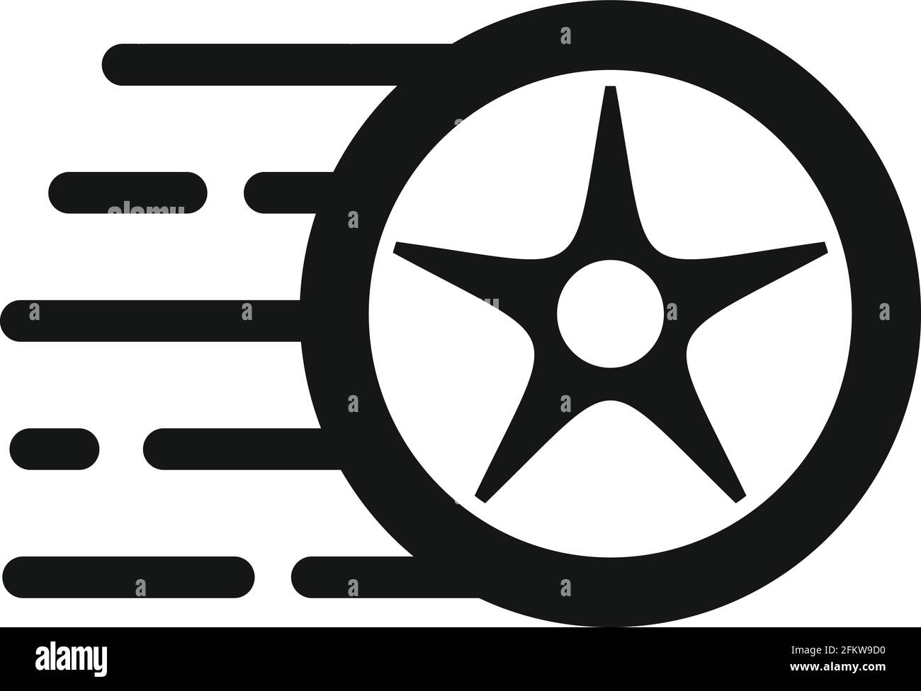 Car wheel icon, simple style Stock Vector Image & Art - Alamy