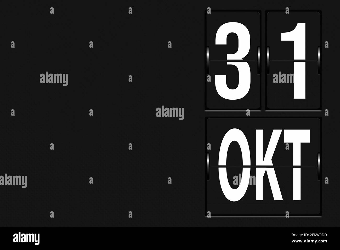 October 31st . Day 31 of month, Calendar date. Calendar in the form of ...