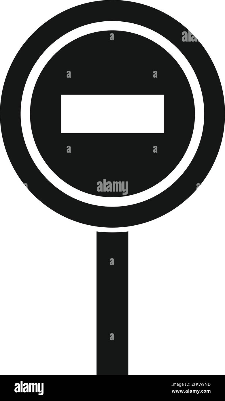 Road sign warning denied access Black and White Stock Photos & Images ...