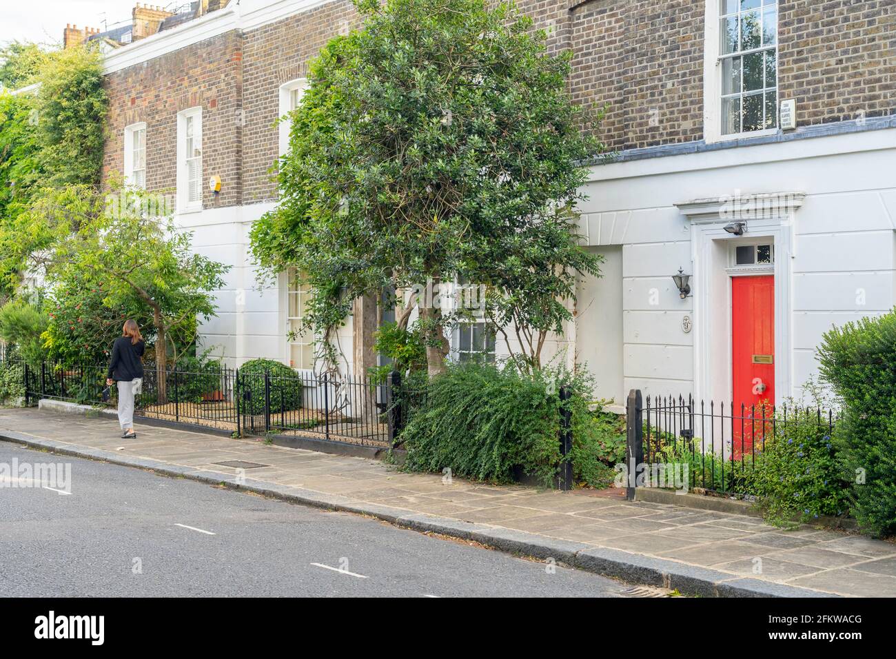 July 2020. London. Street scene , South Kensington London England Stock Photo
